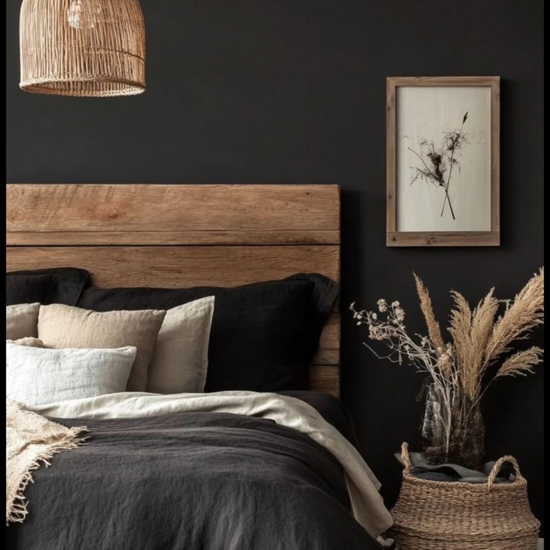 Wooden Headboard for Natural Warmth