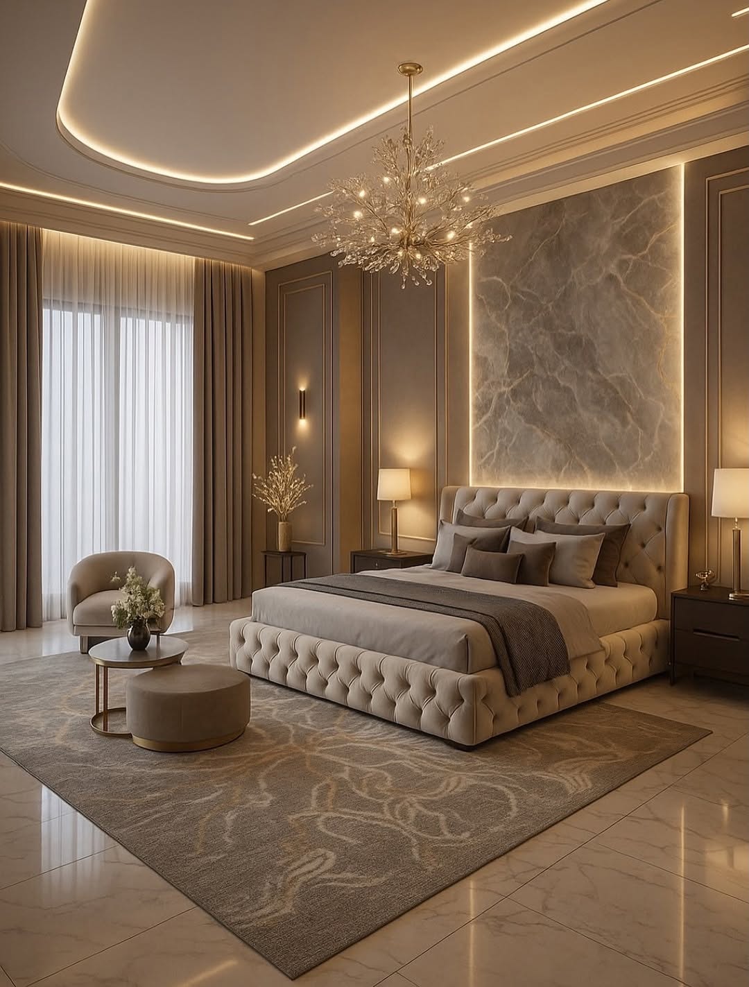 Choose a Tufted Bed Frame with Integrated LED Lighting