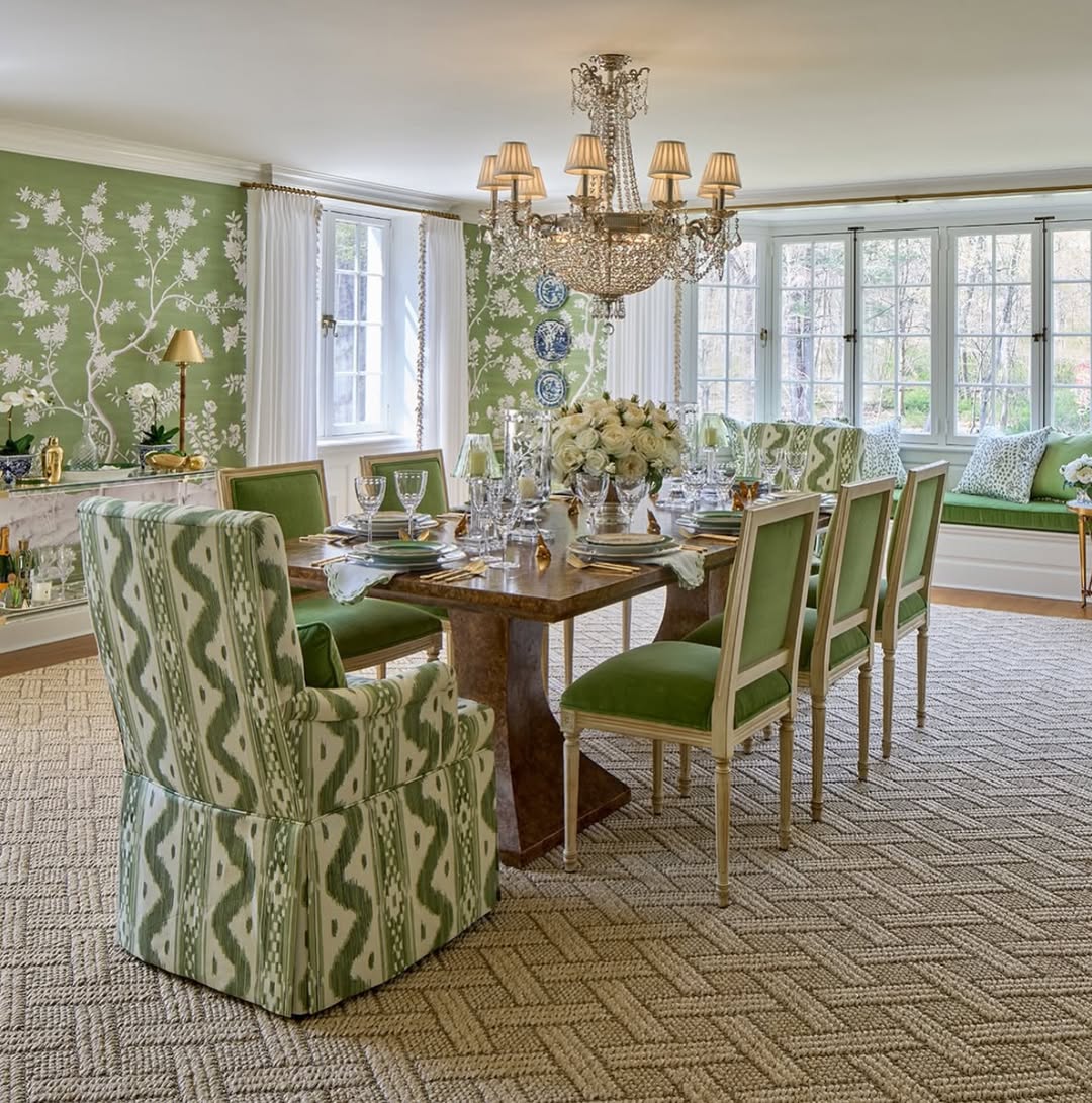 Playful Patterned Chairs Add Contrast to Your Dining Set