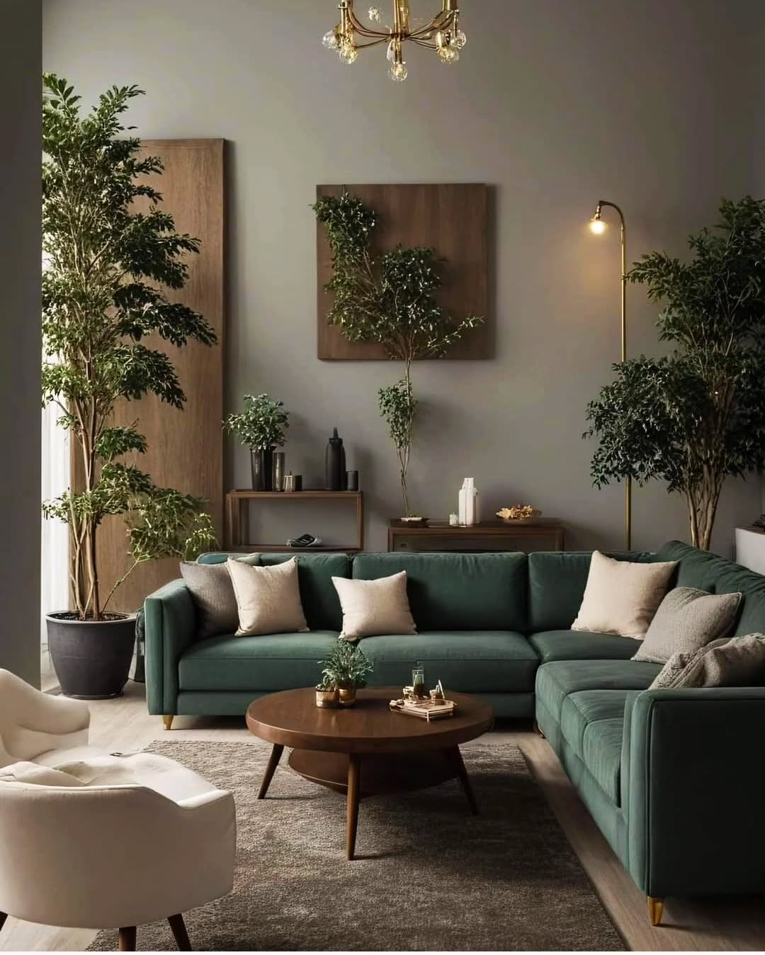 Bring Nature Indoors with Wood Panel Art and Greenery