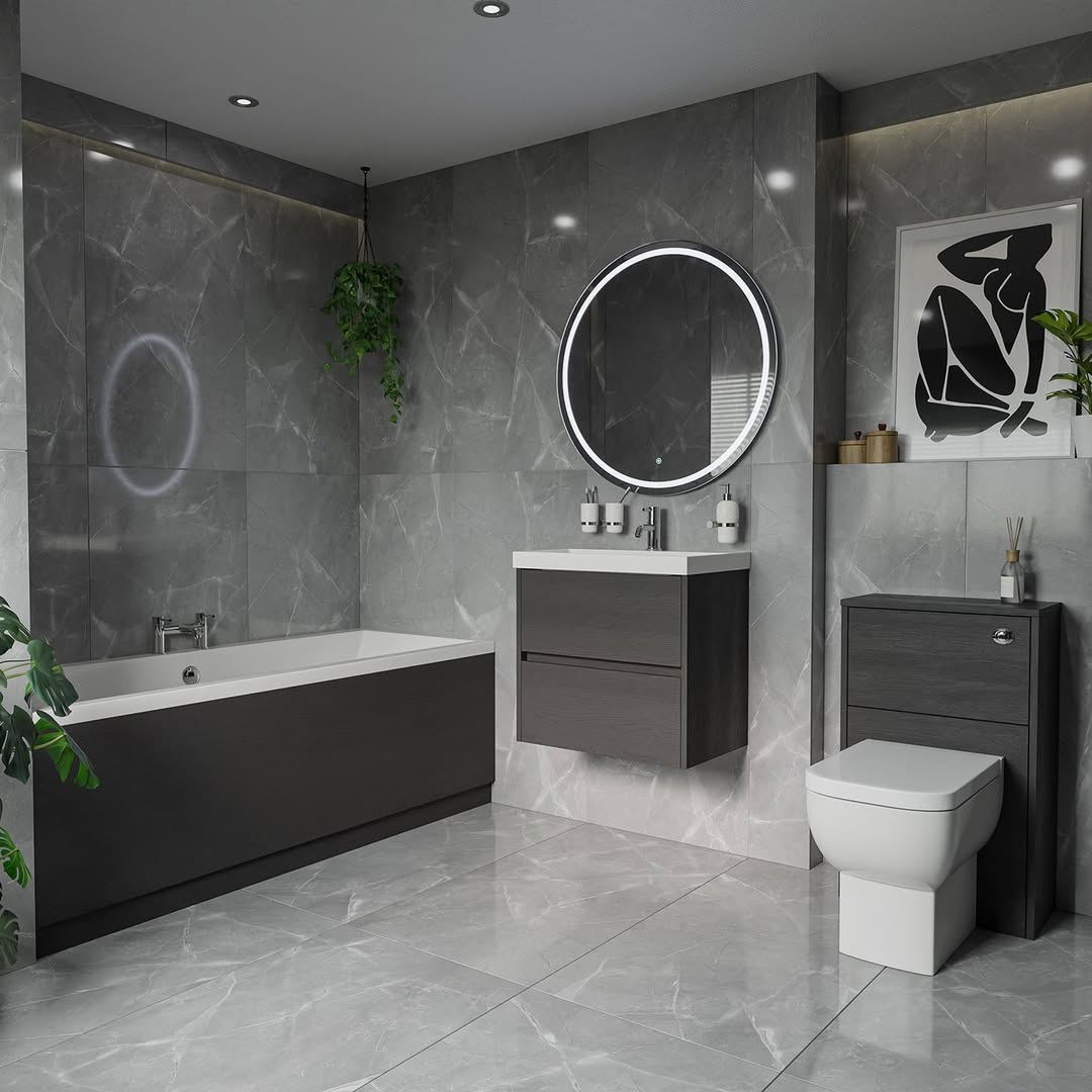 Choose a Round Mirror with Integrated LED Lighting