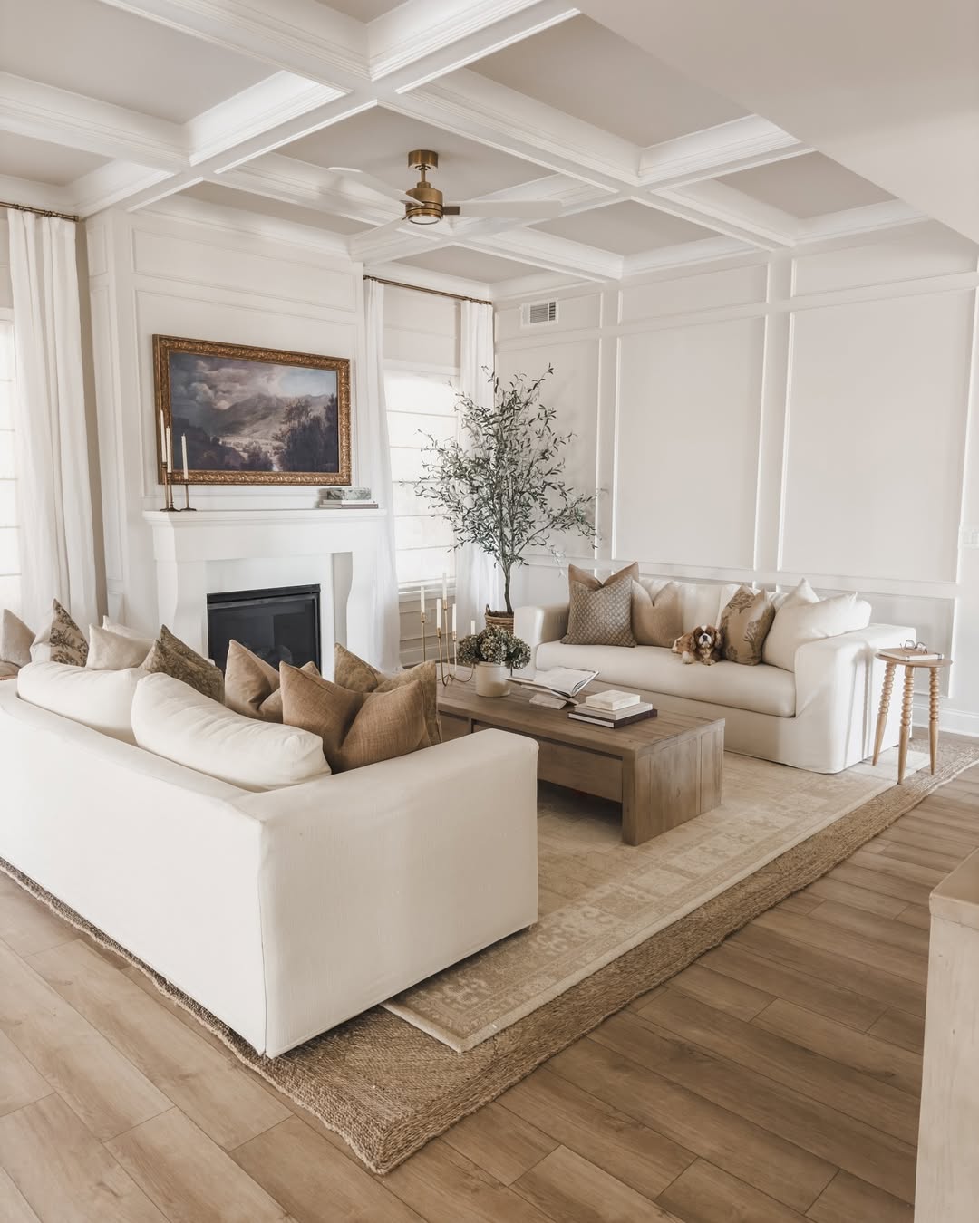 Layered Rugs That Define Seating Areas