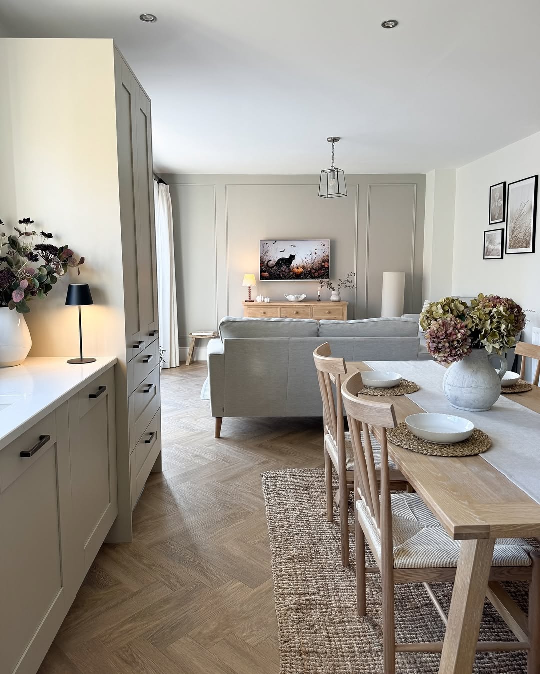 Ground the Dining Area with Textured Jute Rugs