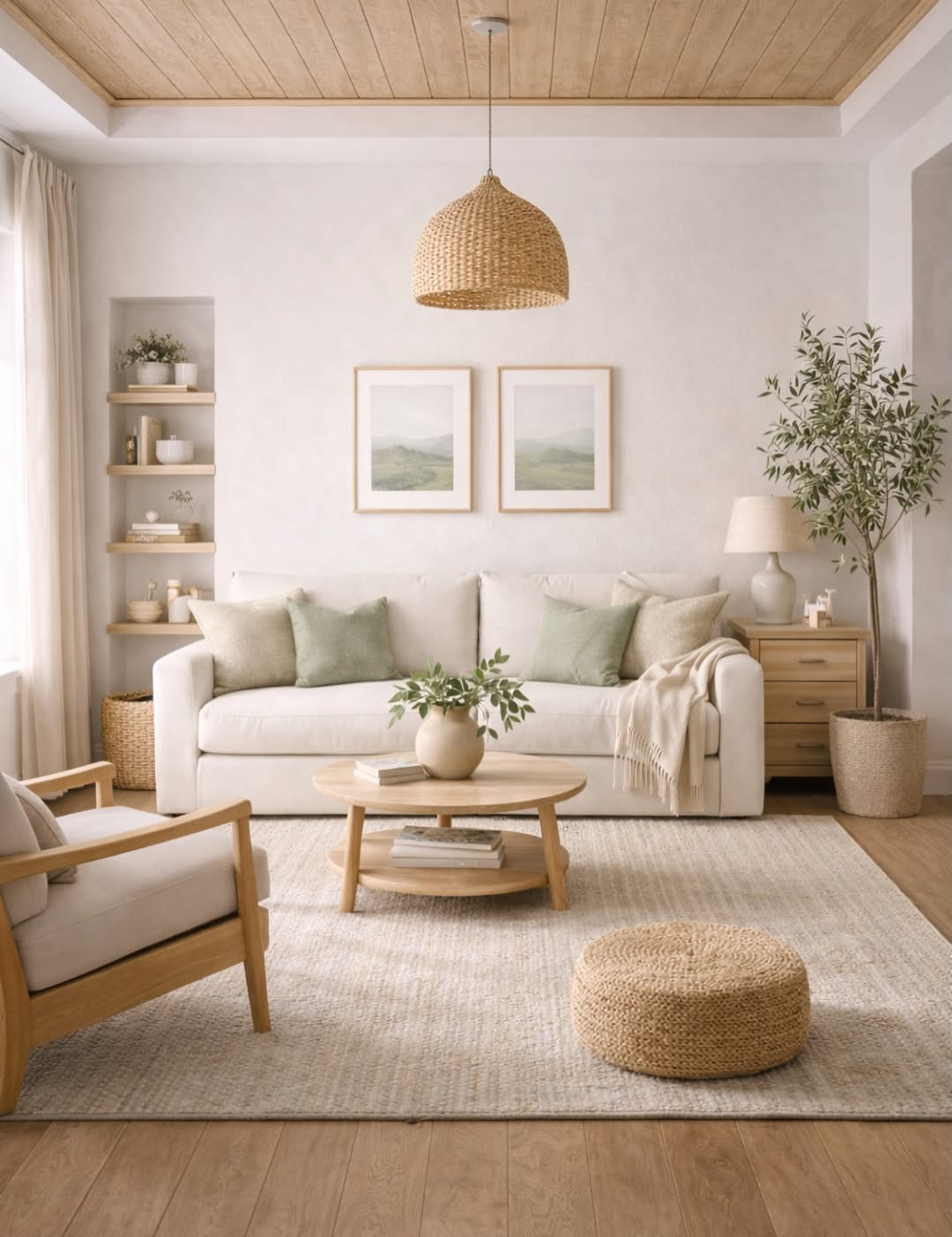 Woven Rattan Pendant Light Adds Natural Texture