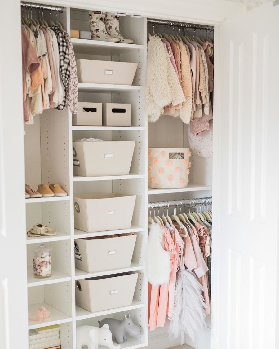 Neutral Fabric Bins For A Calm, Organized Closet