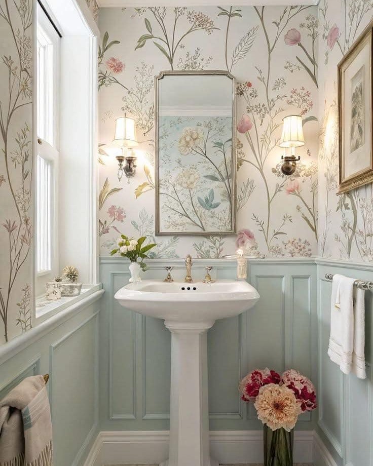 Botanical Branch Wallpaper for Whimsical Charm