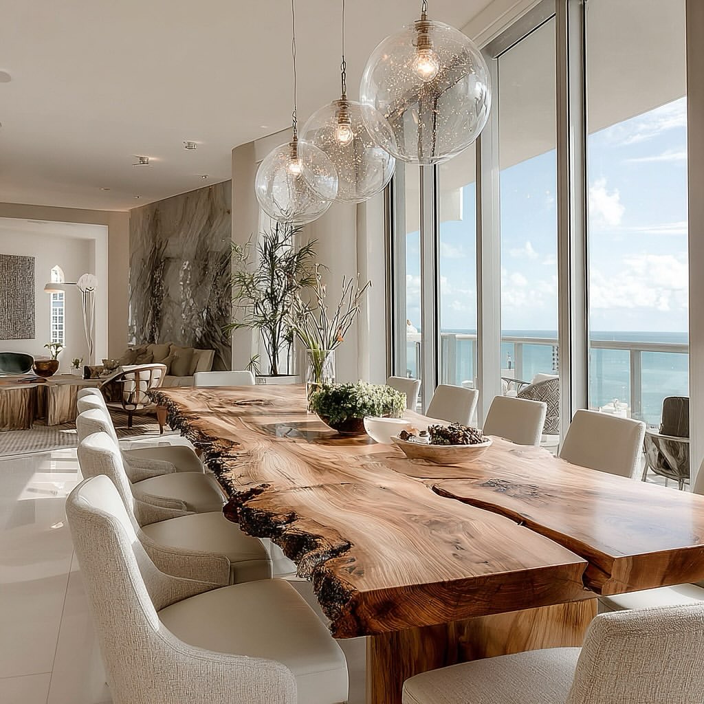 Embrace Natural Beauty with a Live-Edge Dining Table