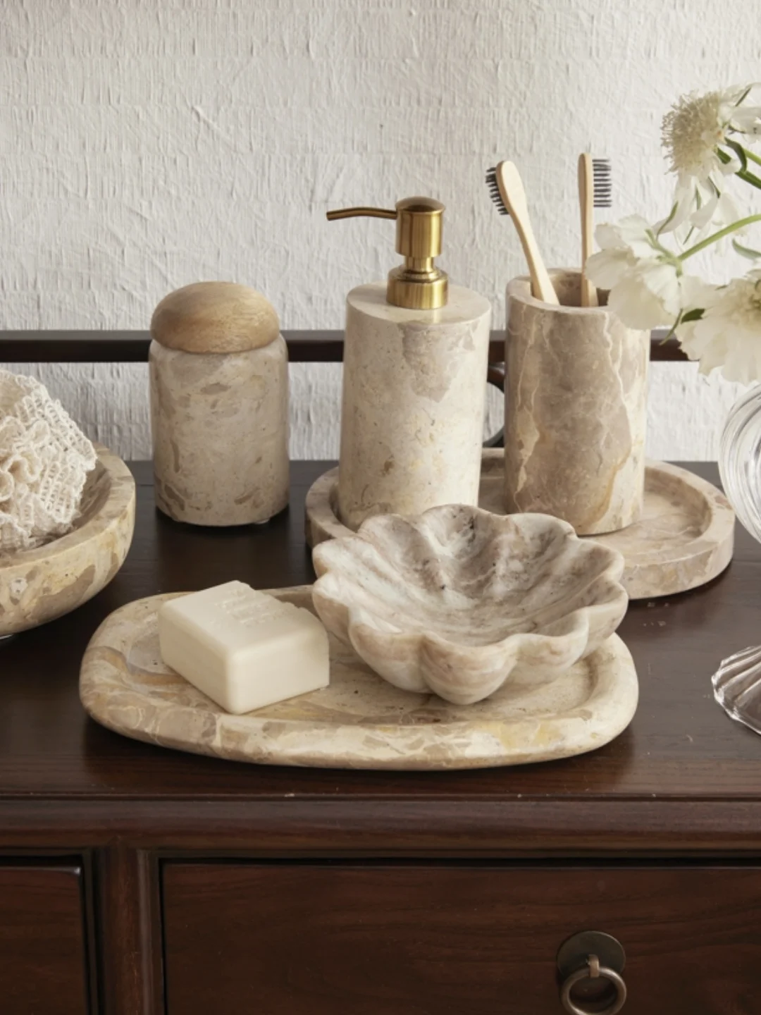 Unify Accessories with Matching Marble Trays