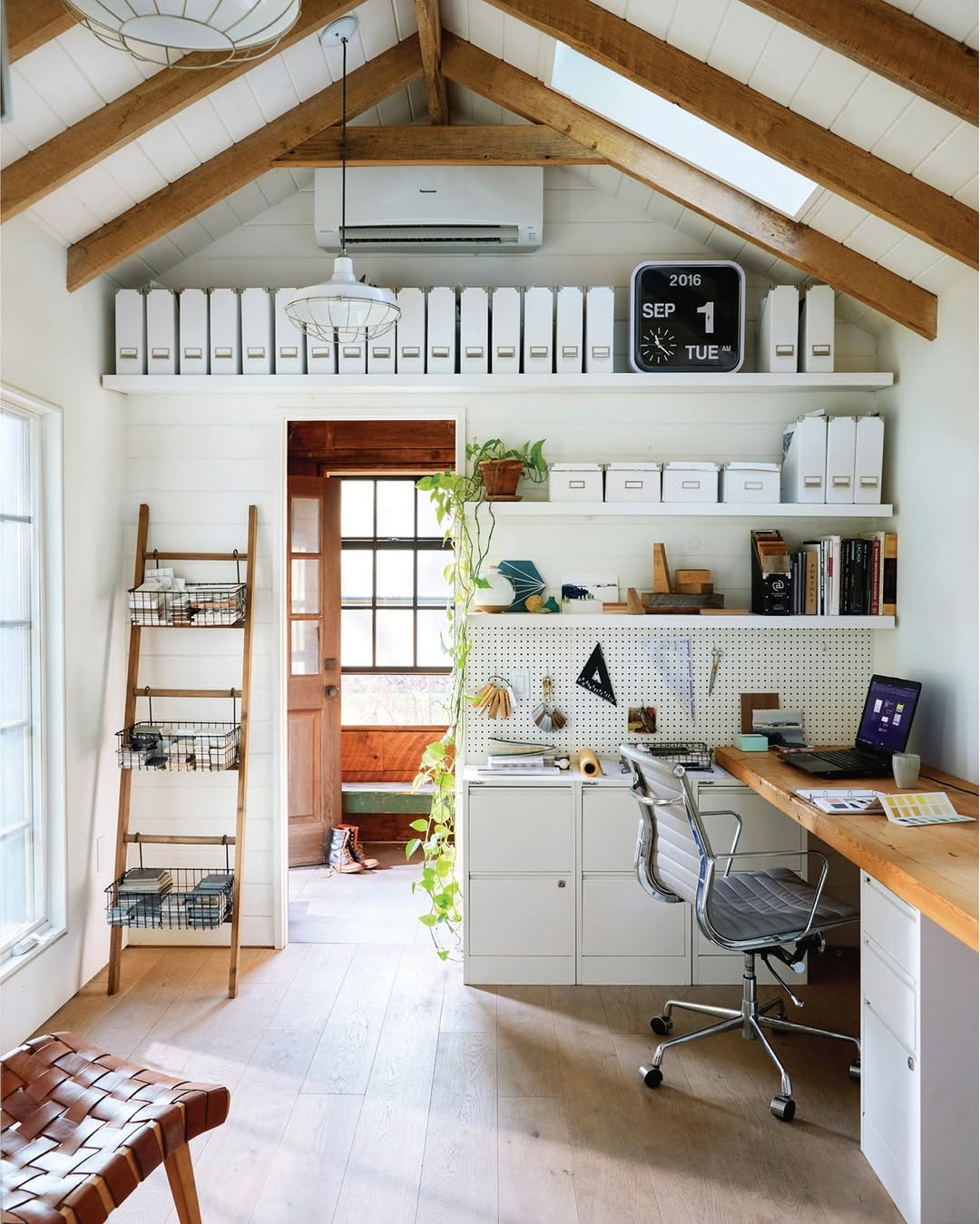 Wall-Mounted Pegboard for Organizing Desk Accessories