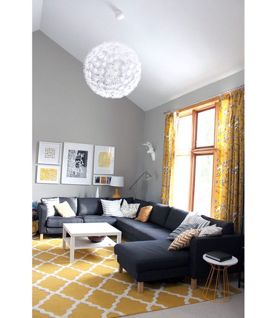 Anchor Your Space With a Yellow Quatrefoil Rug