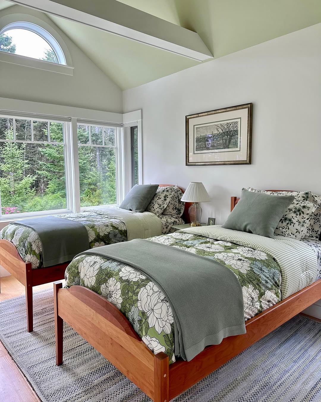 Sage Green Bedding Layers for a Botanical Feel