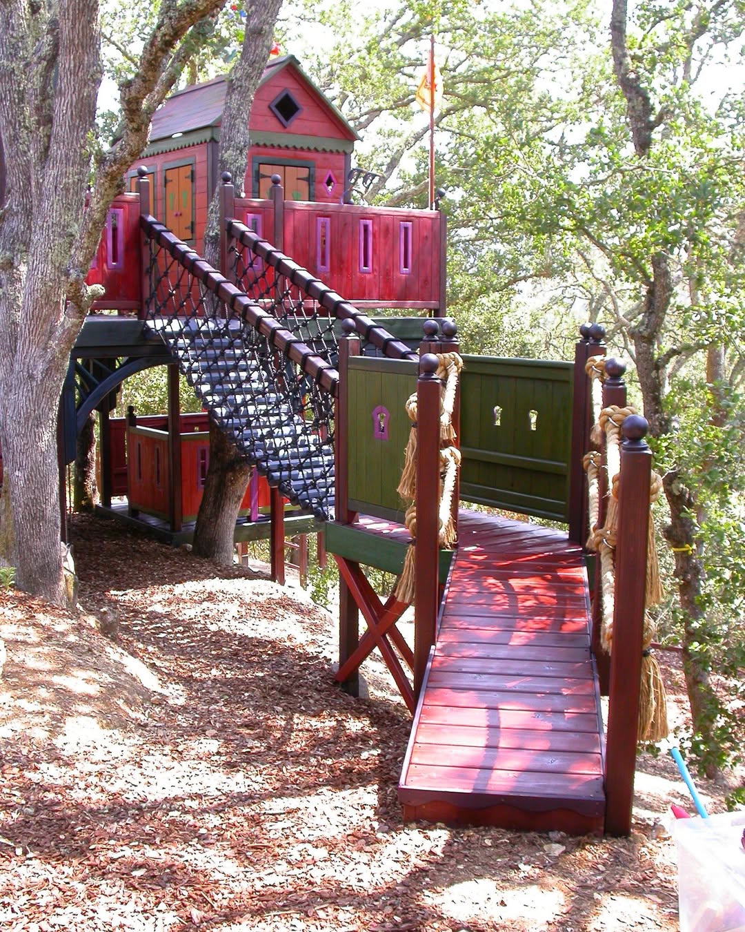 Connect Levels with a Rope Bridge and Ramp