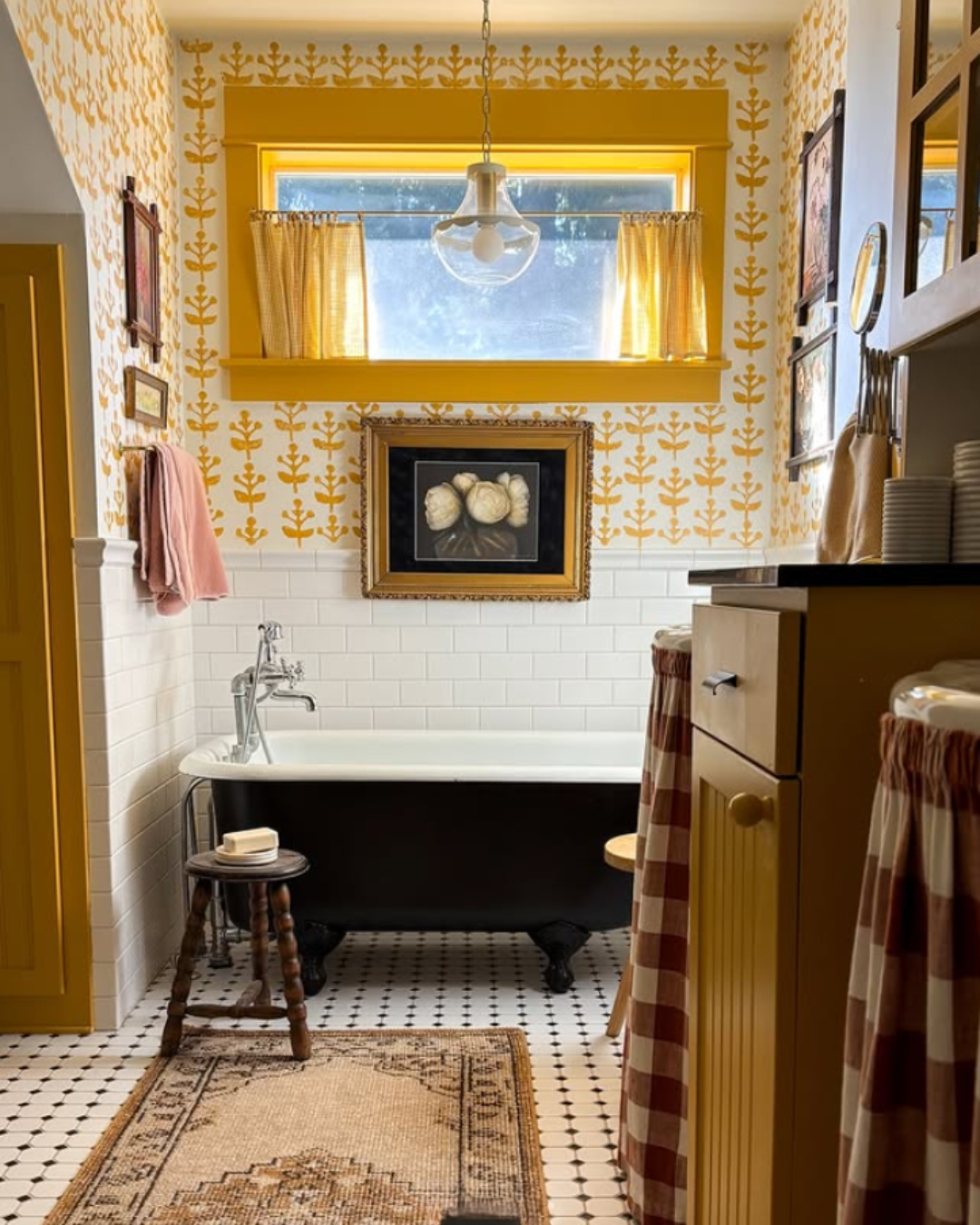 Vintage-Style Stool Adds a Charming Perch for Soaps