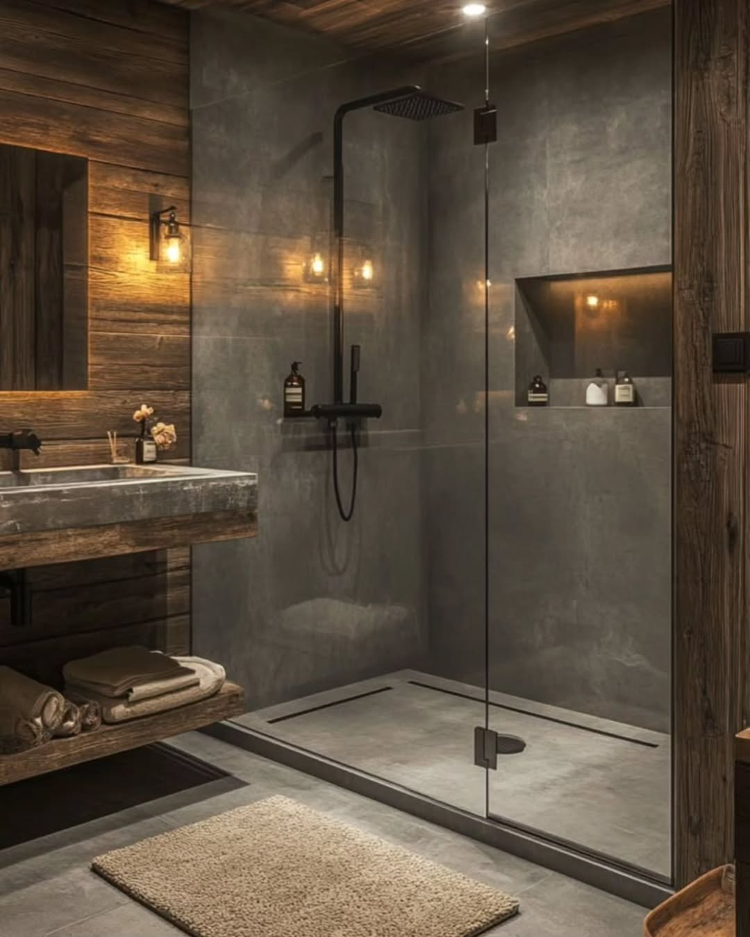 Recessed Shower Niche With Integrated Lighting