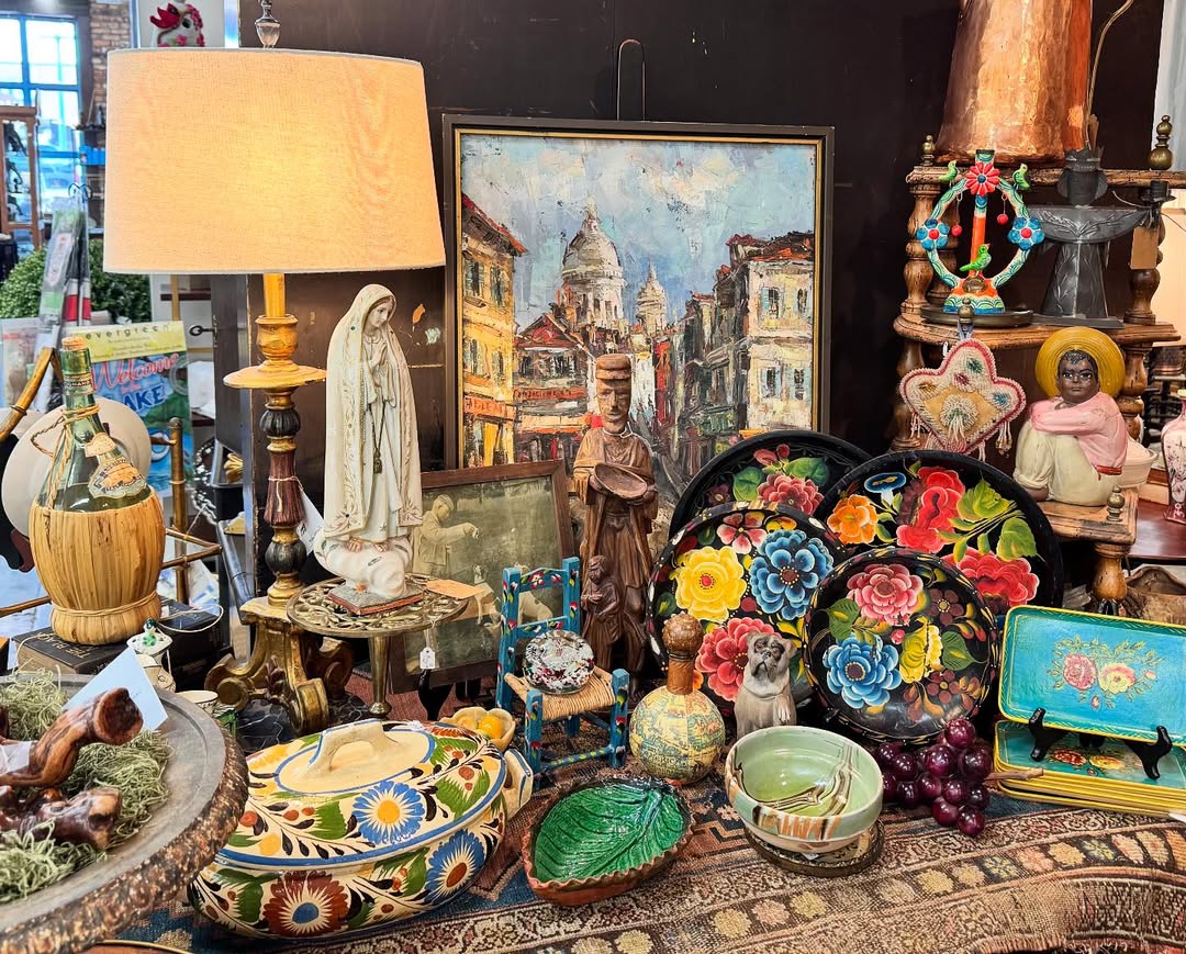 Hand-Painted Trays for a Vibrant Wall Display