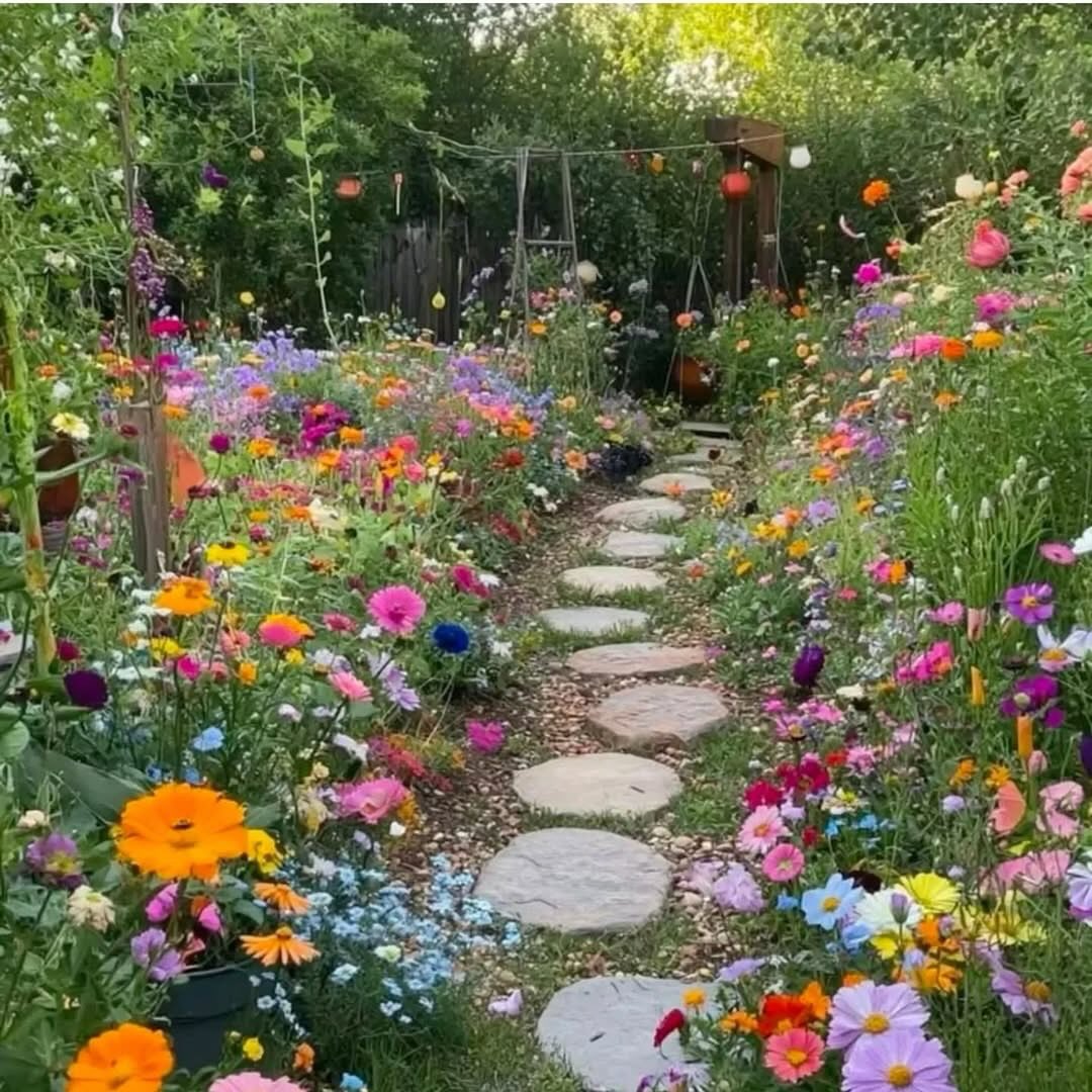 Stepping Stones Create a Whimsical Garden Path