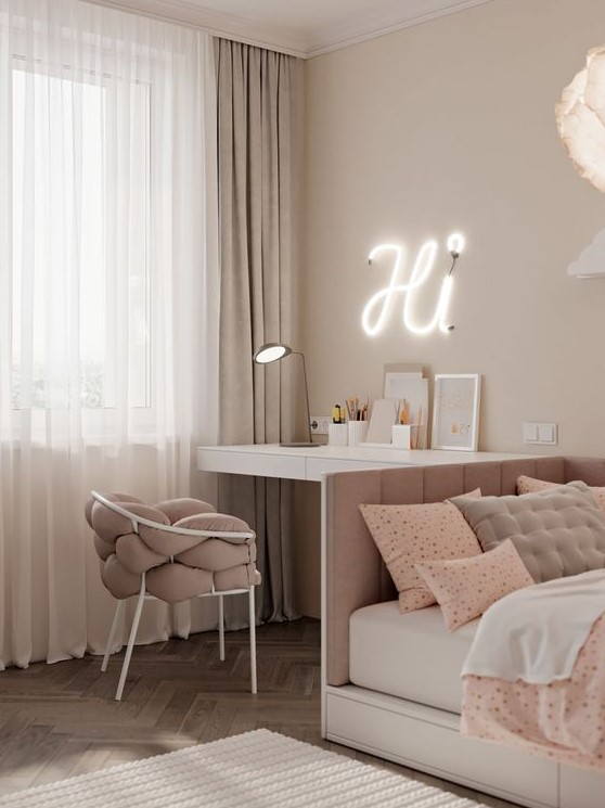 Welcome Guests with a Neon 'Hi' Sign