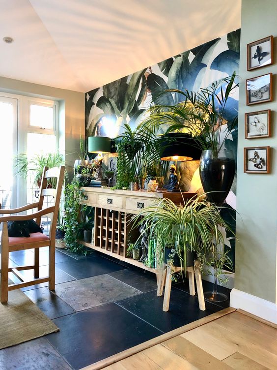 Design an Indoor Jungle with Botanical Wallpaper