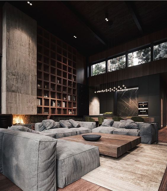 Anchor Your Seating Area With a Massive Wood Coffee Table