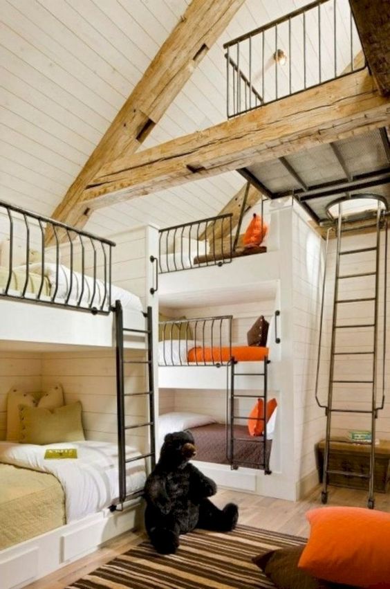 Ensure Safety with Bunk Beds Featuring Metal Railings