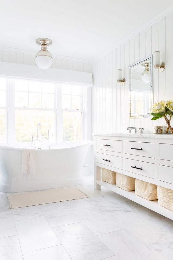 Woven Baskets for Open Vanity Storage