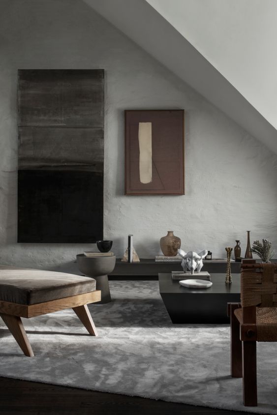 Layered Abstract Art for a Moody, Textured Wall