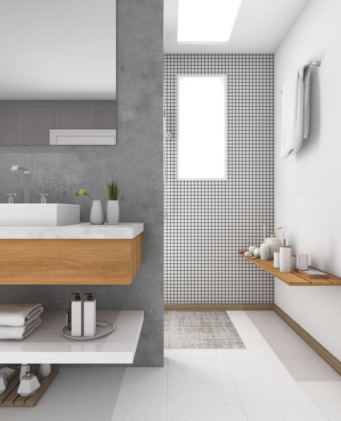 Wooden Shelf for Bathing Essentials