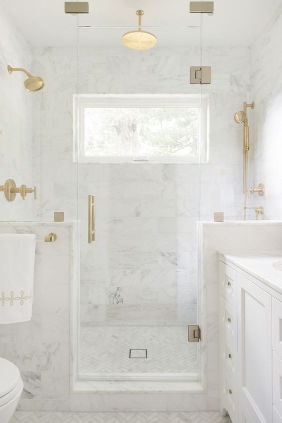 Allow Natural Light into the Shower with a Glass Enclosure Window