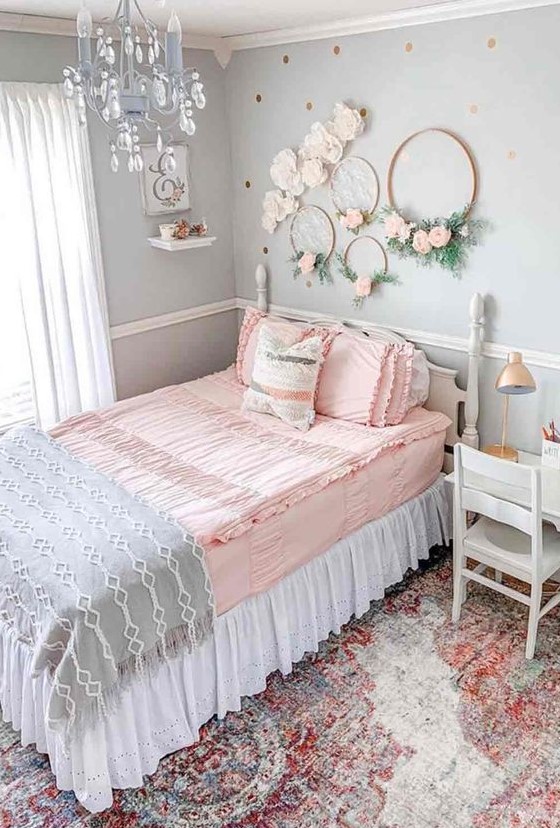 Floral Hoop Wreaths Add Whimsical Wall Art