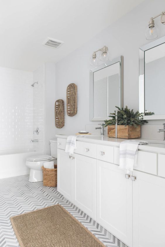 Woven Baskets Add Rustic Texture to Walls