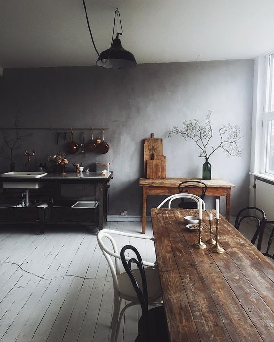 Wooden Cutting Boards Add Rustic Layers to a Side Table
