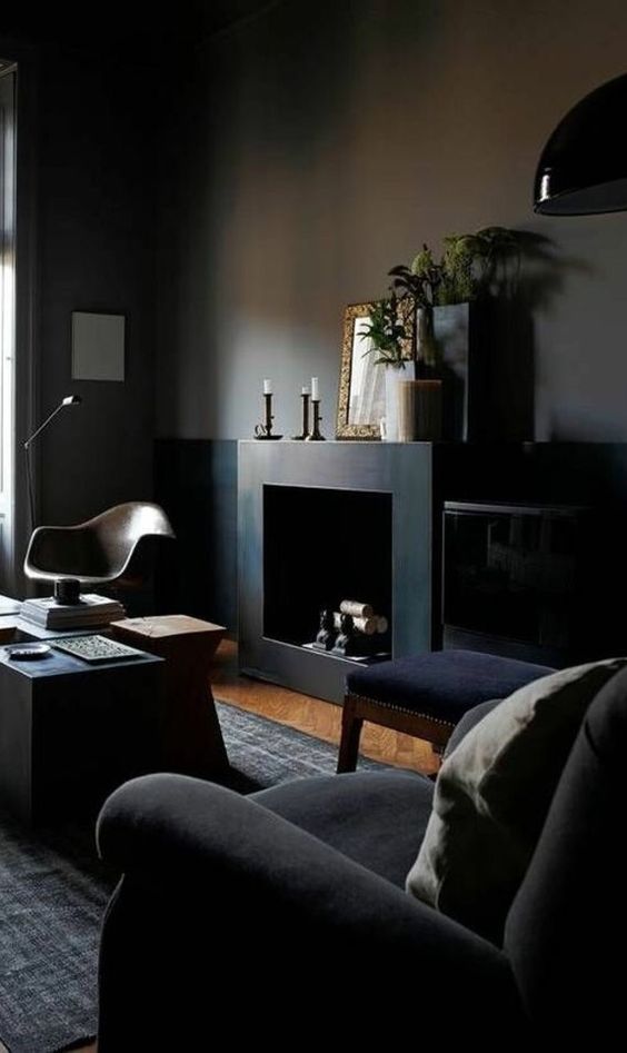 Frame Your Fireplace With a Minimalist Metal Surround