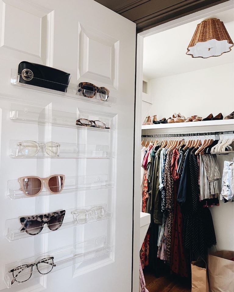 Keep Eyewear Accessible with Clear Door Shelves