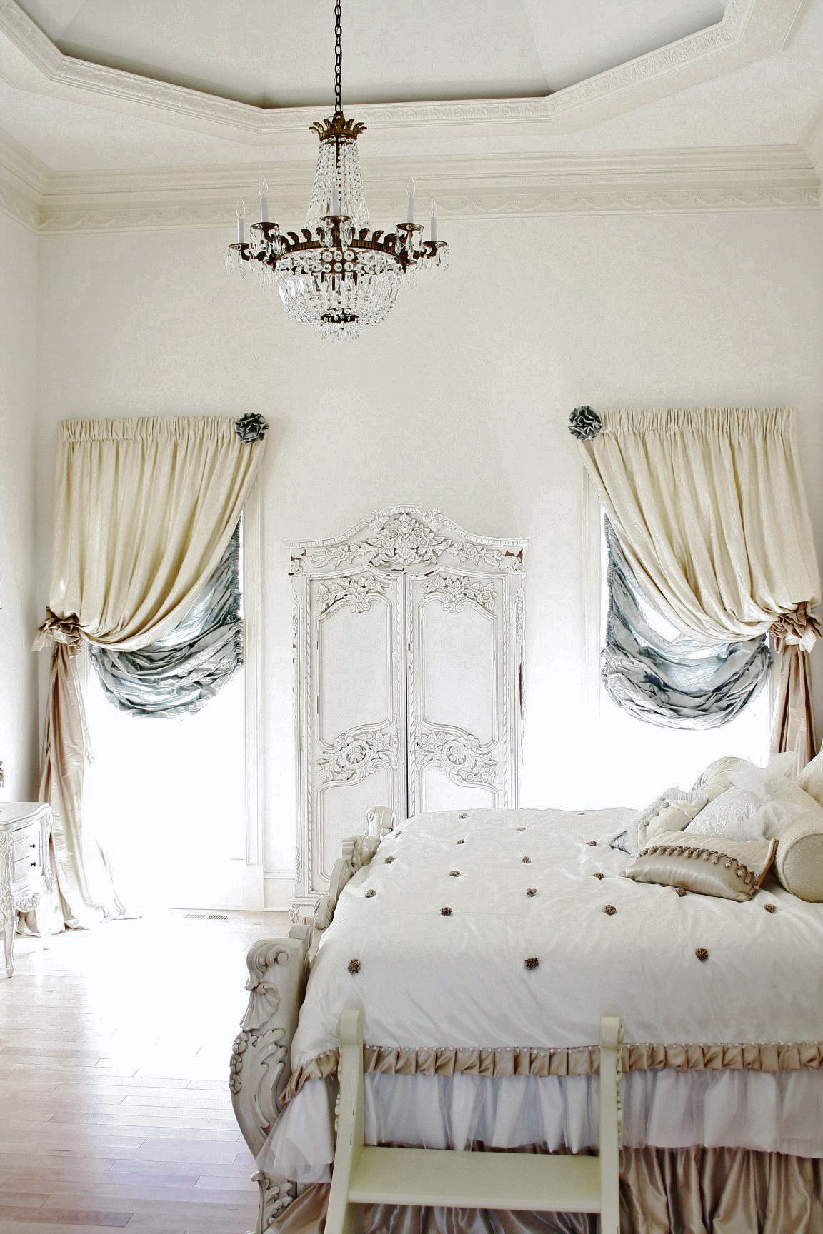 Infuse French Country Charm with an Ornate Carved Armoire