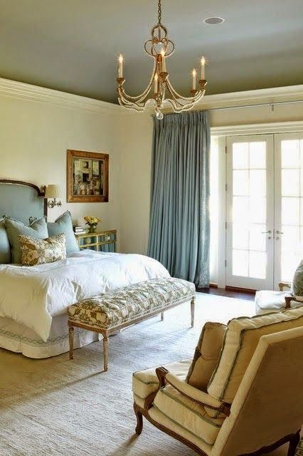 Upholstered Bench Adds Patterned Seating at Foot of Bed
