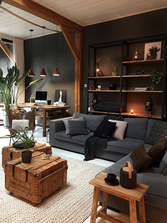Wooden Crate Tables Add Rustic Storage and Surface Space