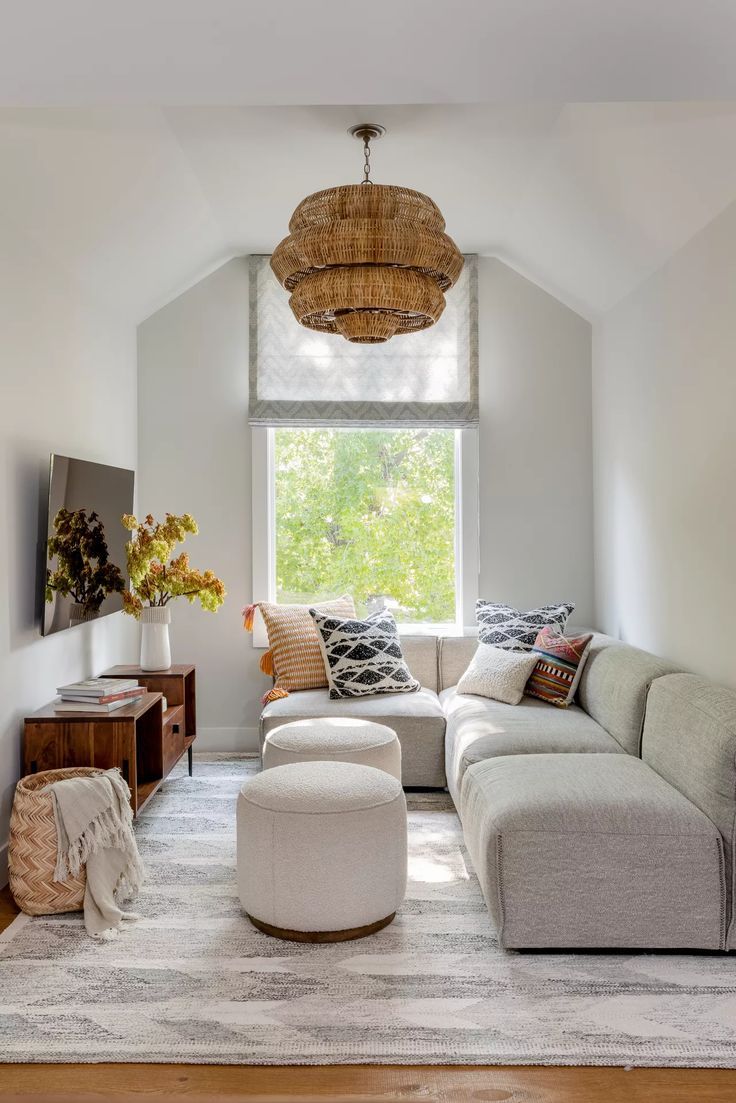 Offer Flexible Seating with Round Poufs