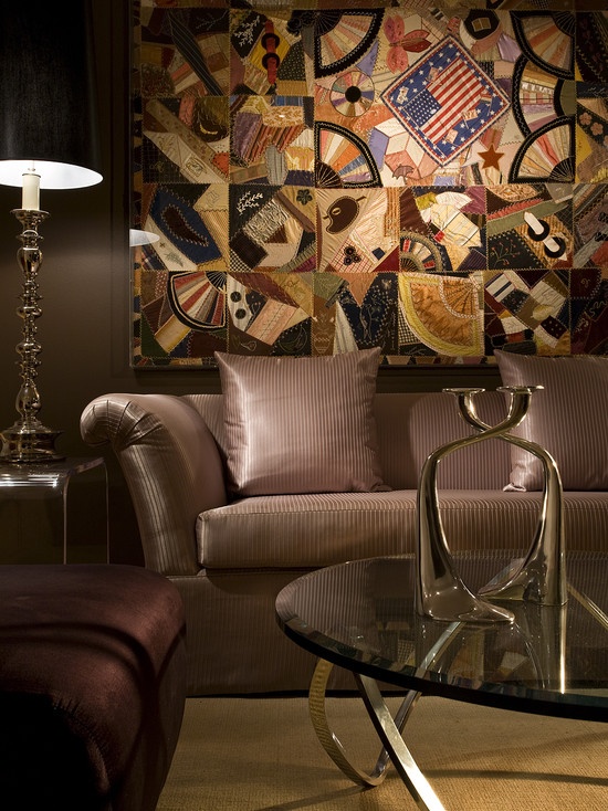 Textured Quilt Wall Hanging Adds Rich Pattern