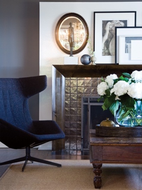 Layer Framed Artwork on Your Mantel for Depth