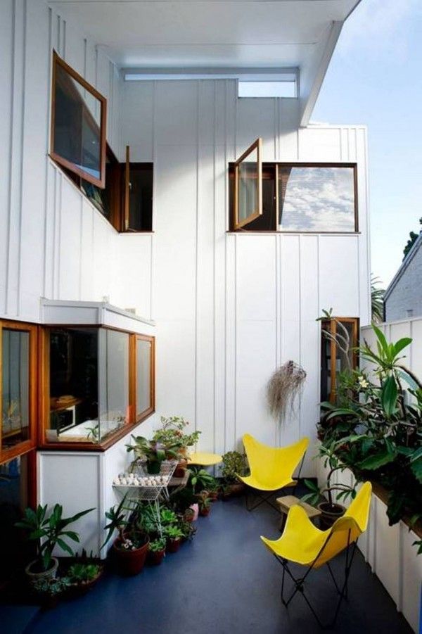 Yellow Butterfly Chairs Add Bold Seating