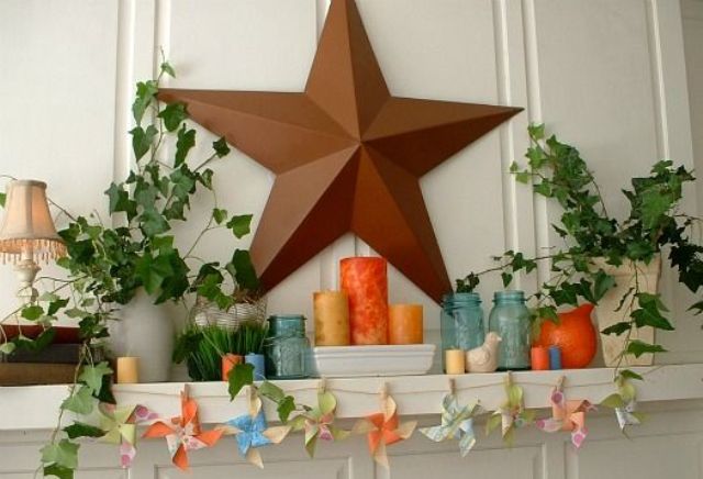 Rustic Star and Greenery Create Country Charm