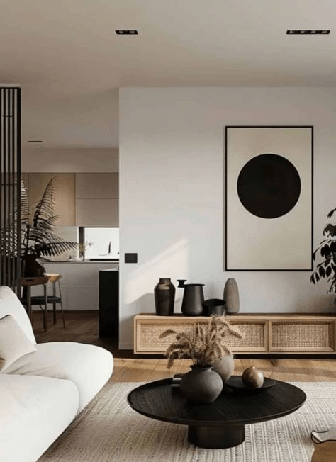 Group Dark Vases for Sculptural Interest