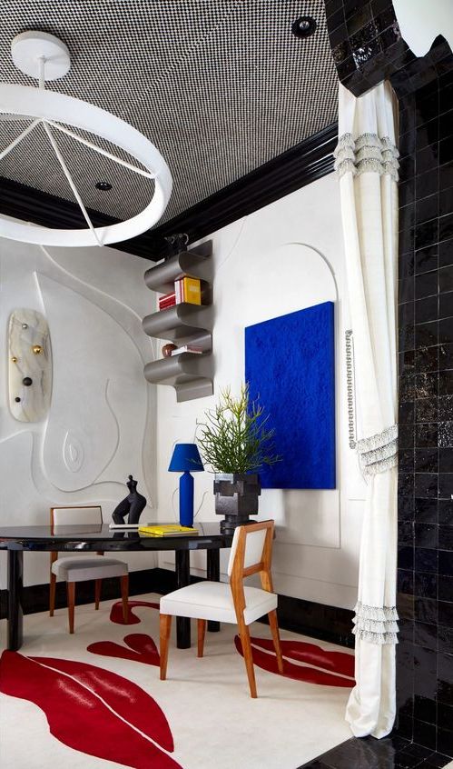 Sculptural Shelving Holds Books and Decor