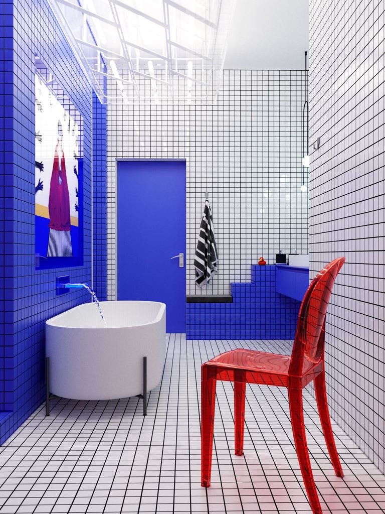 Transparent Red Chairs Add an Unexpected Accent