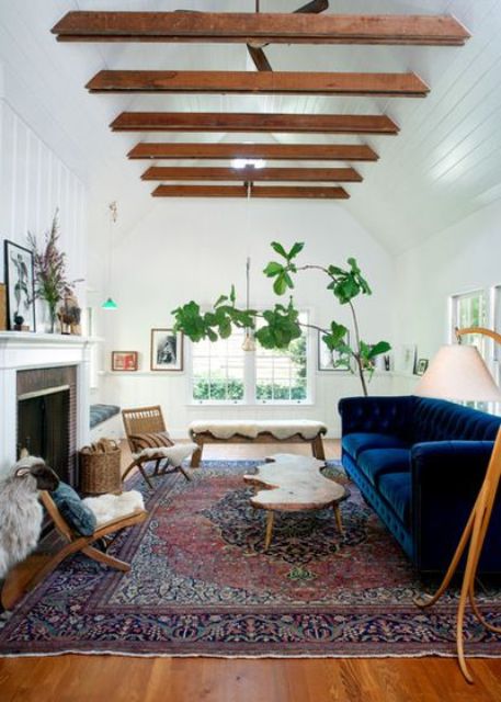 Incorporate Organic Shape with a Live Edge Coffee Table