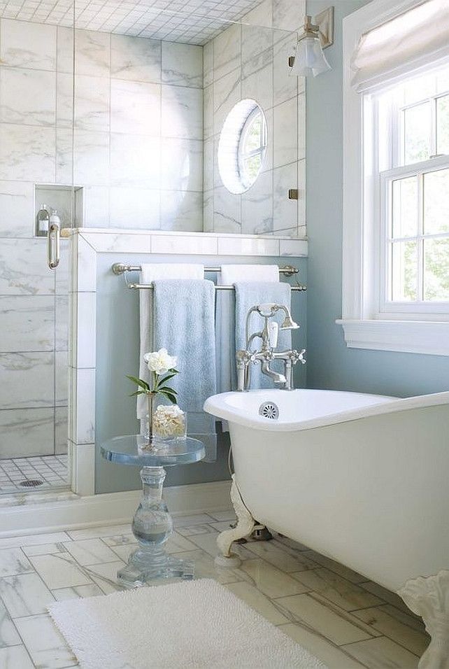 Clear Pedestal Table for Bathroom Accents