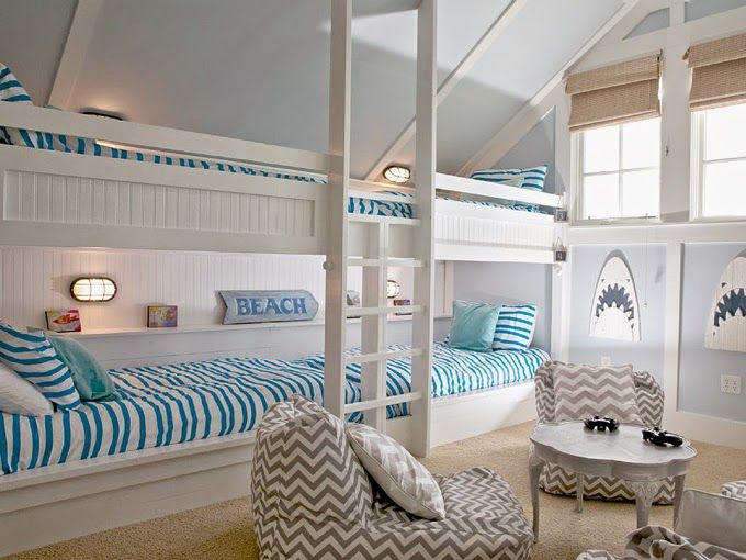 Built-In Bed Niches With Reading Lights