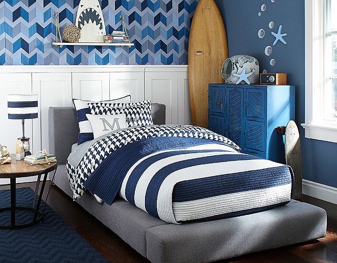 Lean a Wooden Surfboard for Vertical Beachy Decor