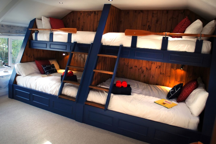 Mount Wooden Oars as Unique Headboard Decor