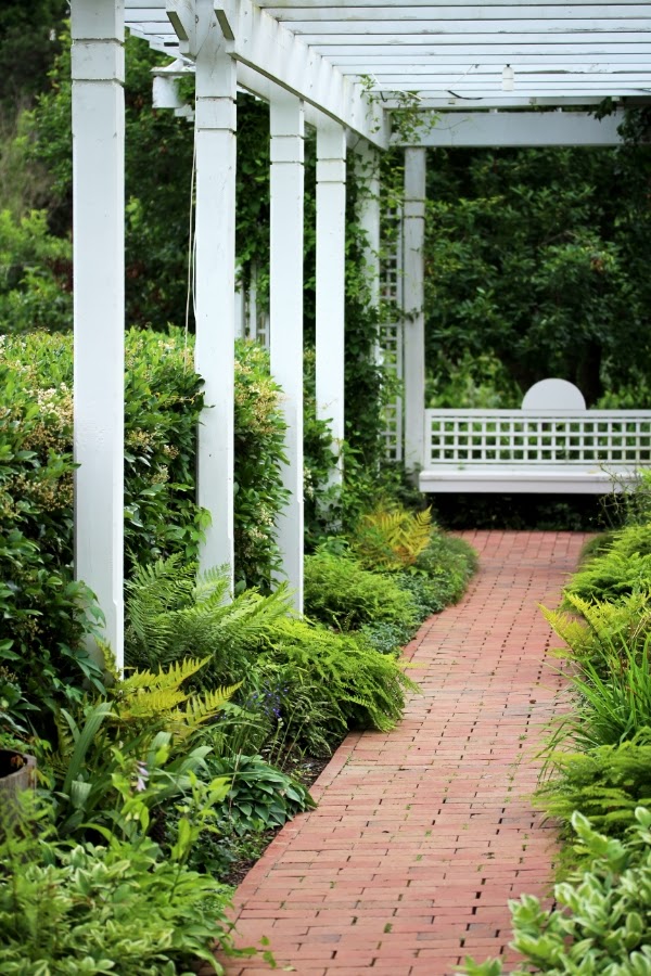 Frame a Path with a White Pergola